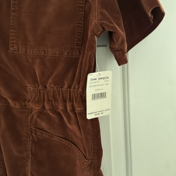 FREE PEOPLE MARCI CORDUROY JUMPSUIT in Gingerbread - Picture 9 of 11